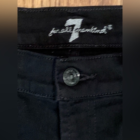 7 For All Mankind Denim Cutoff Black Shorts Women’s 29 - Picture 6 of 7